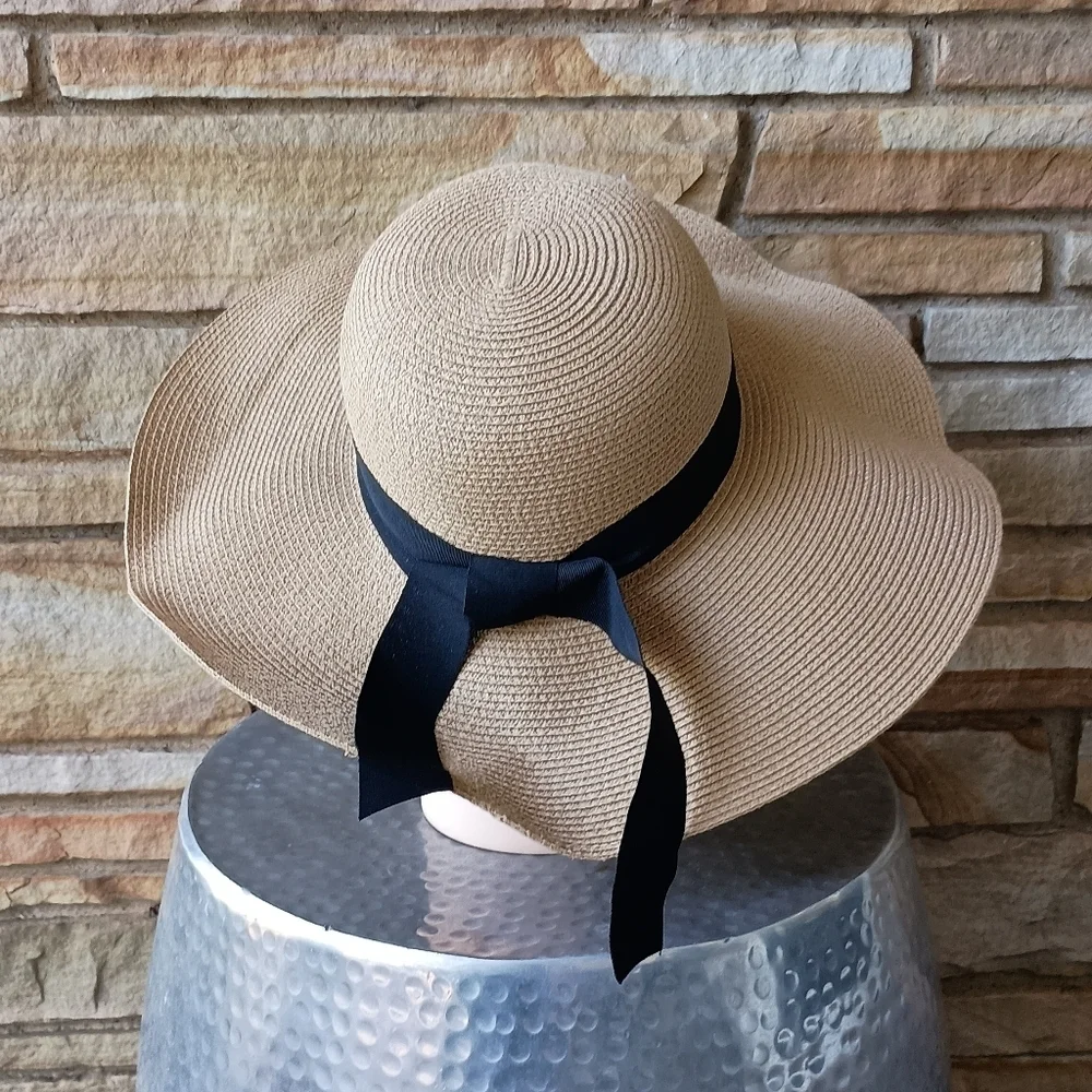 FURTALK Womens Beach Sun Hat UPF50 Travel Foldable Brim_M/L